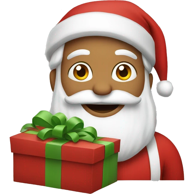 santa shopping emoji