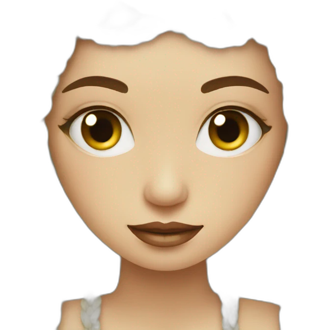 Macrame-girl emoji
