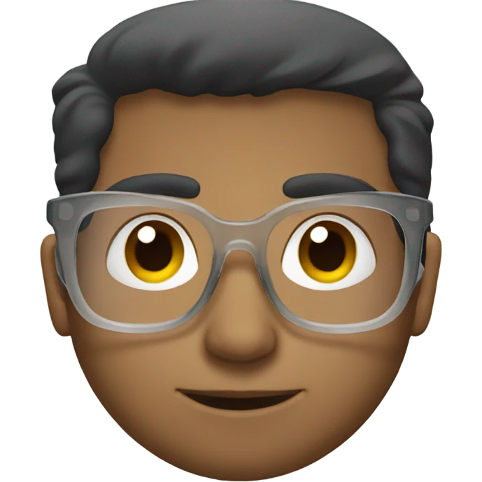Clear glasses emoji