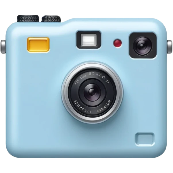 Tiny Light blue digital camera emoji