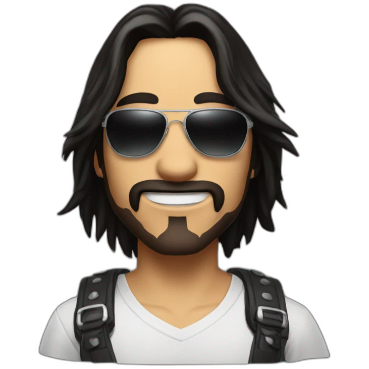 Johnny Silverhand with Sunglasses emoji
