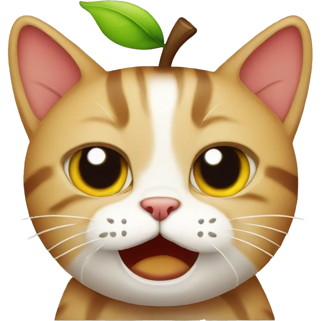 Cat Crying apple emoji
