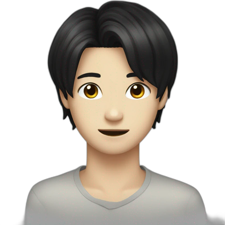 taemin with black hair emoji