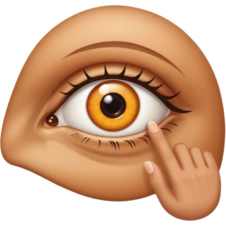 ojo y dedo emoji