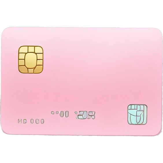 pastel pink credit card emoji