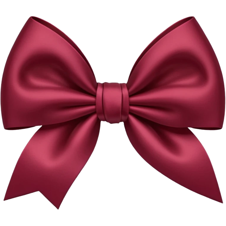 Maroon bow emoji
