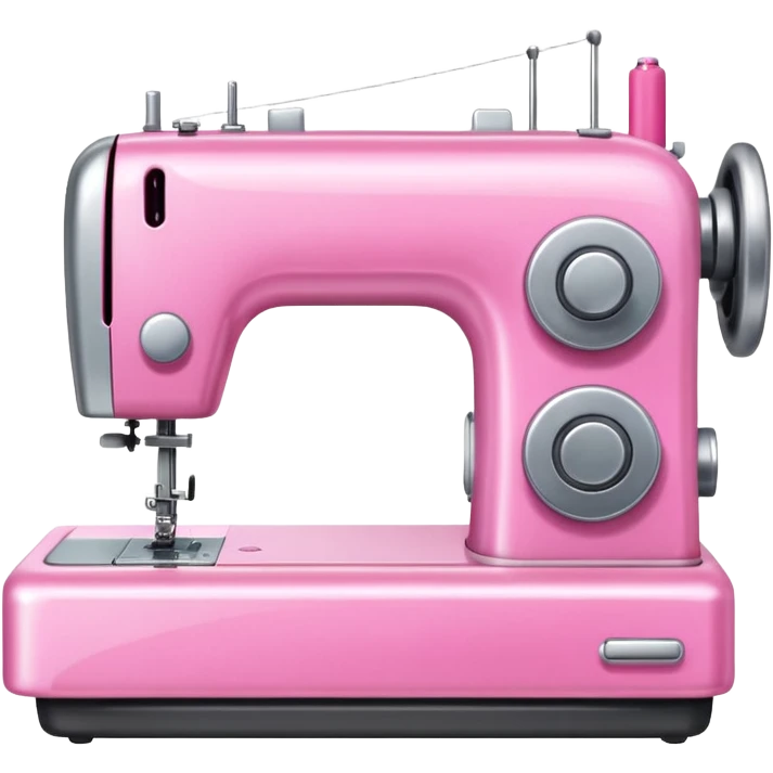 Pink sewing machine emoji