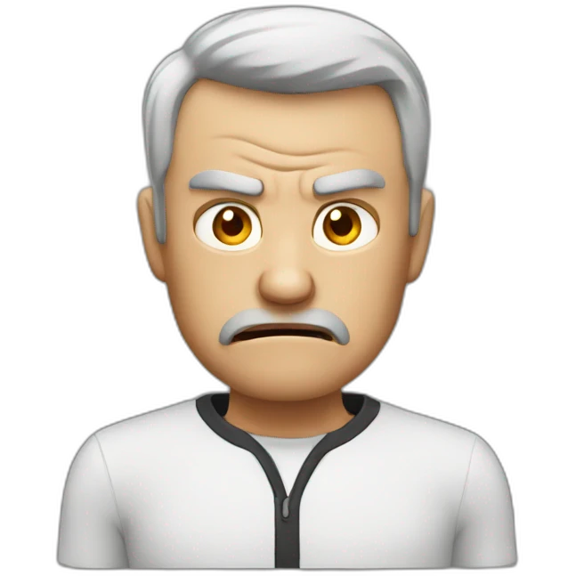 Angry man emoji