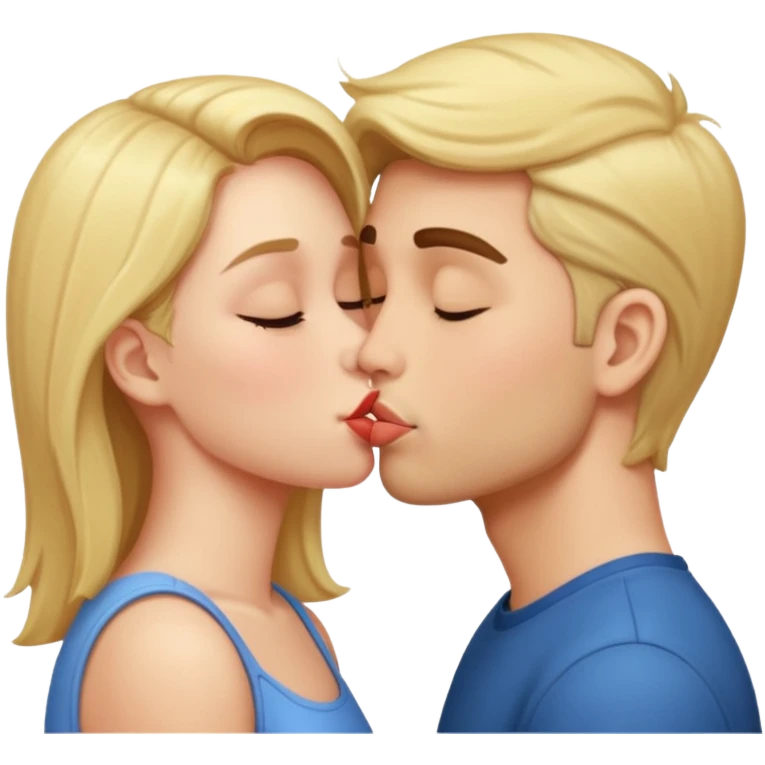 Me kissing my bf emoji