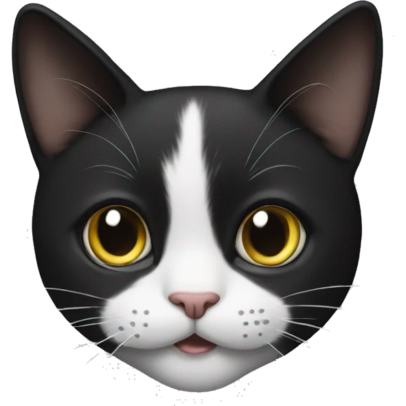 Tuxedo cat emoji