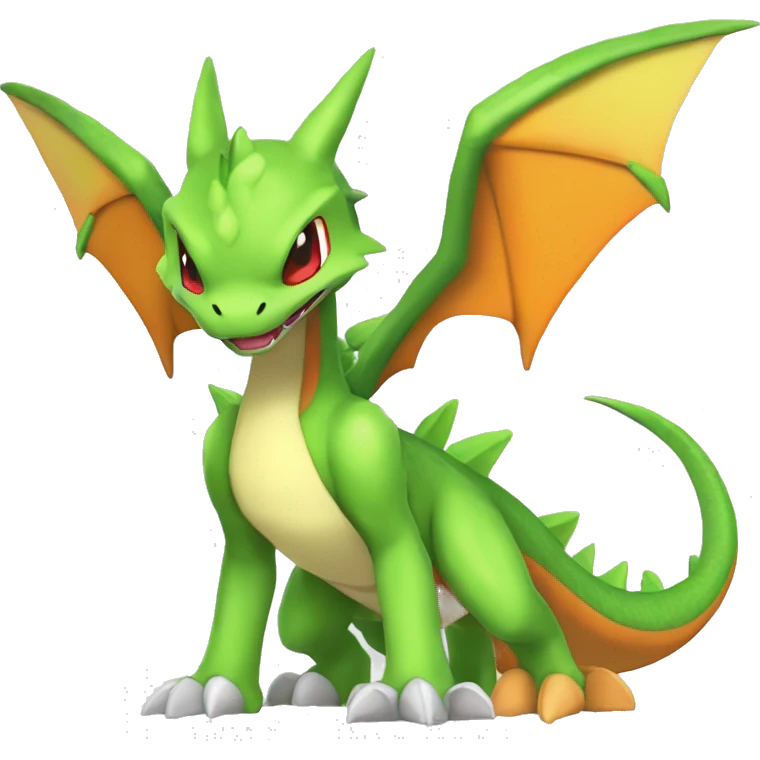 Cool Edgy Shiny Fakemon-Pokémon-Flygon-Charizard-Spyro With Full Body Detailed High Quality emoji