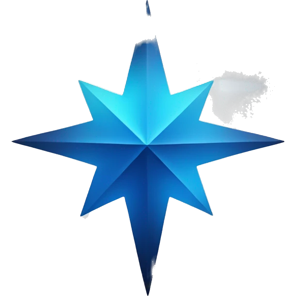 gradient blue north star emoji