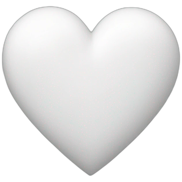 White heart emoji