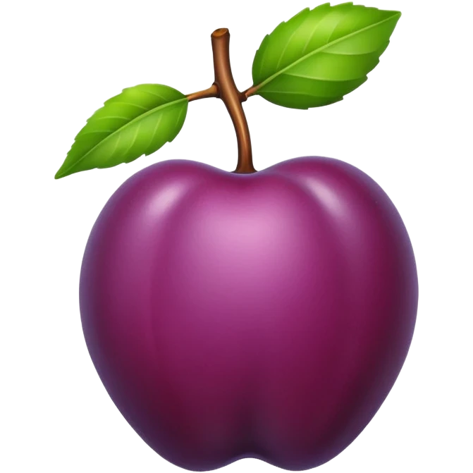 plum fruit emoji