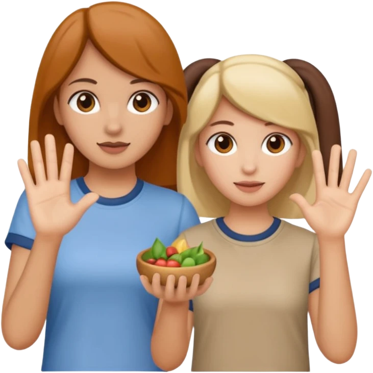 4 chicas montadas en una atraccion de levantando la mano con orejas de dines puestas en una atracción emoji