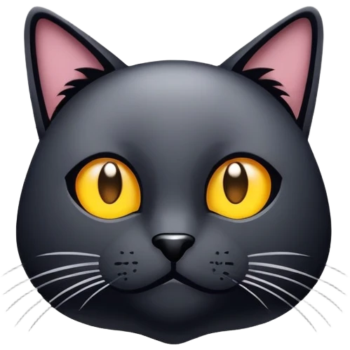 Kot biało czarny z psem emoji