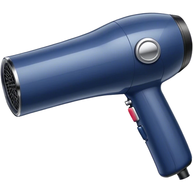 hair dryer elegant in navy blue emoji