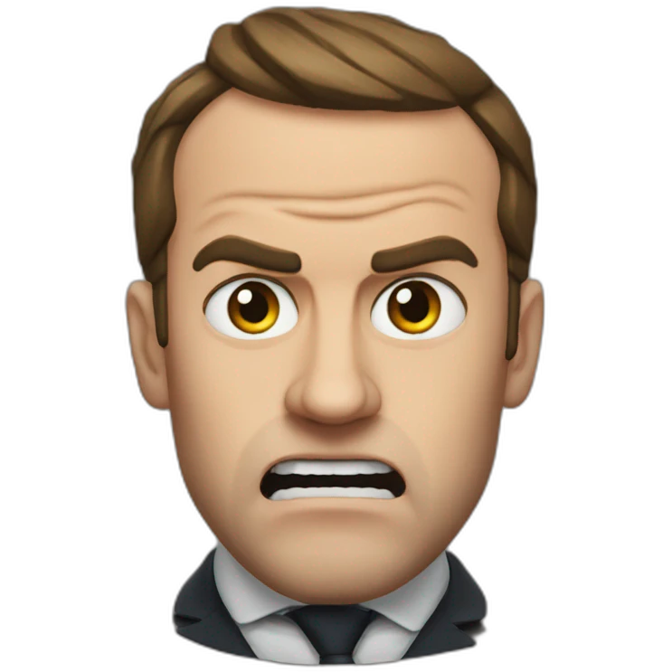 Macron angry emoji