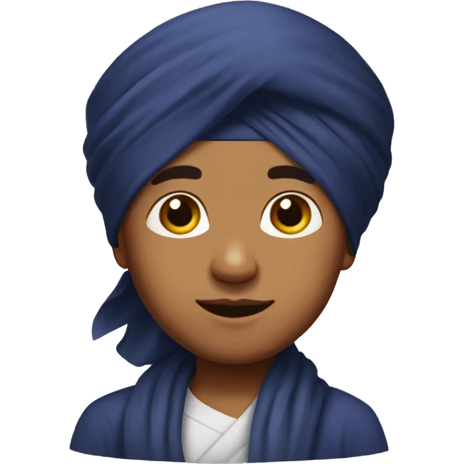 sikh boy with turban emoji