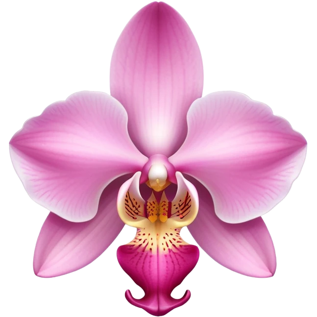 Light pink orchid emoji