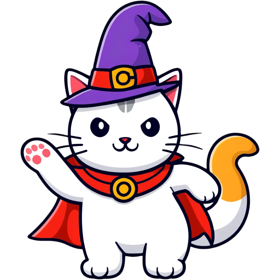 magician cat emoji