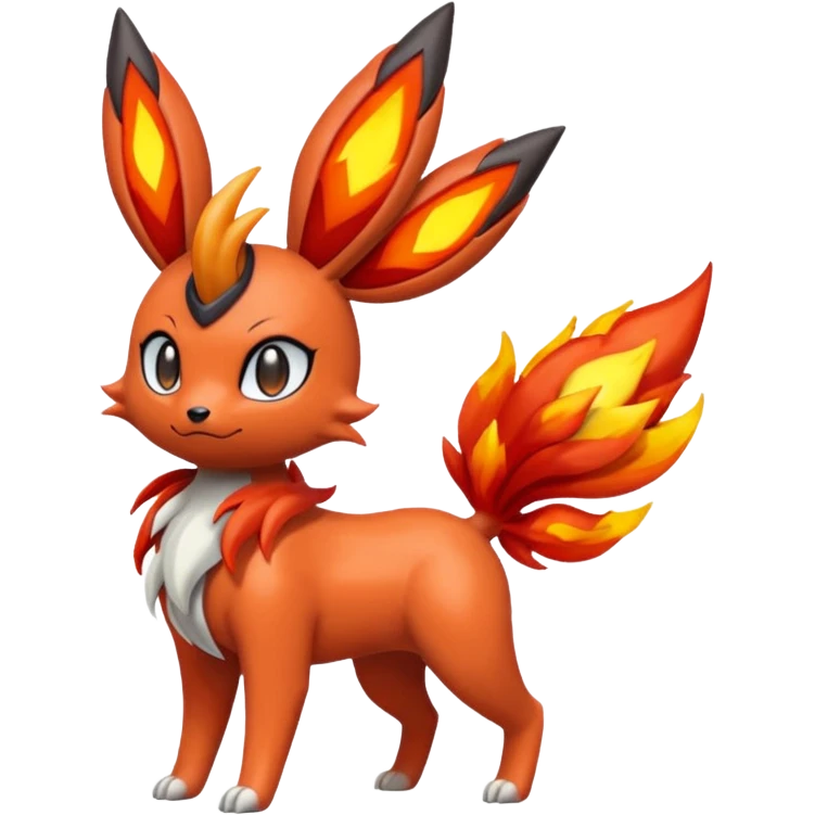 Meloetta-Flareon-Genesect-Pokémon-Fakémon-fusion-hybrid-creature emoji