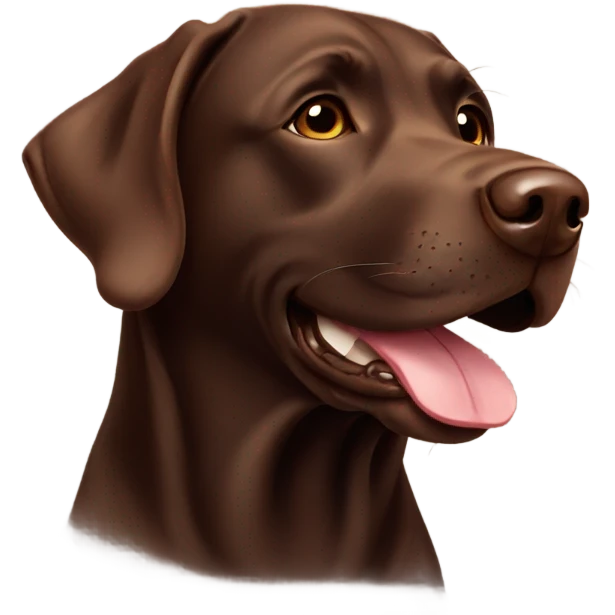 Chocolate lab emoji