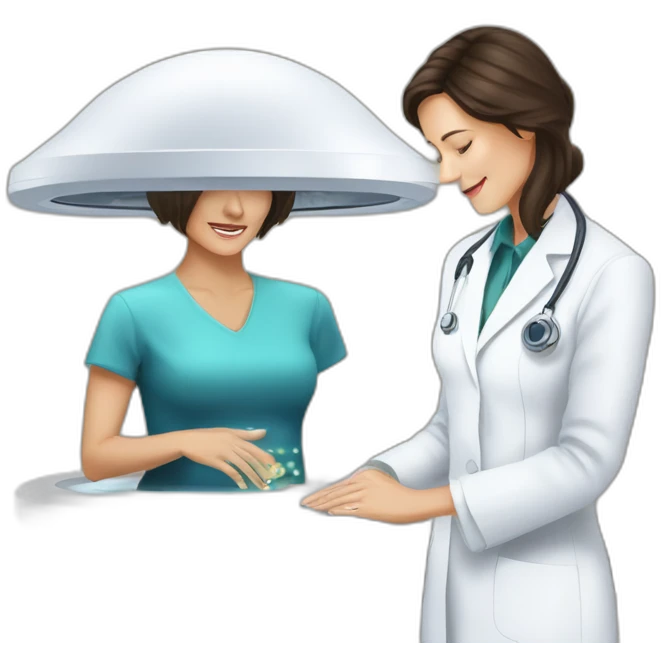 Posh-Radiologist-performing-breast-mri-to-leni-klum emoji