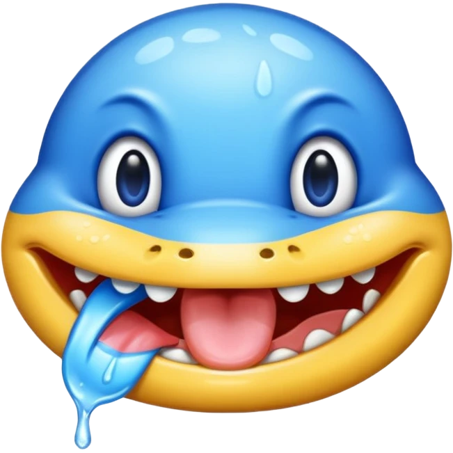 coloreaza limba din emoji ul asta: 👅 cu albastru emoji