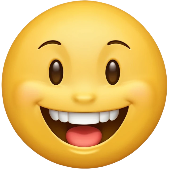 A laughing emoji in the style of the reference image emoji