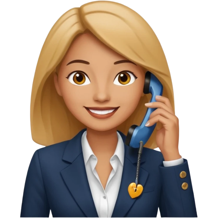 business woman talking on the phone emoji