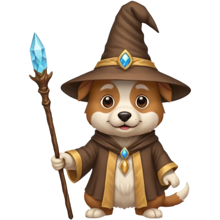 Dog wizard emoji