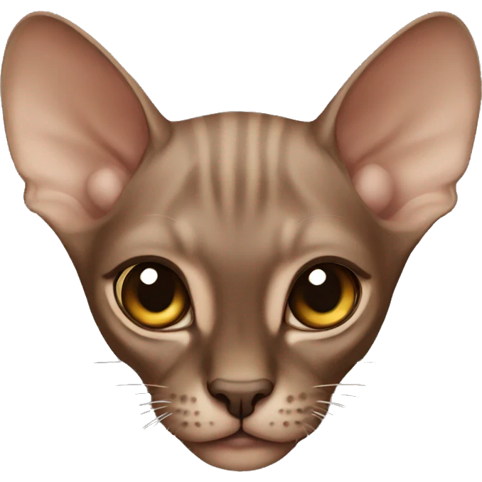 Brown sphinx kitten emoji