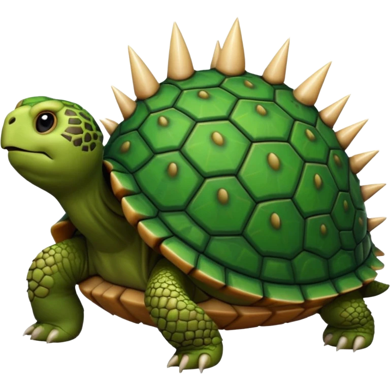tortoise toonish with spike emoji