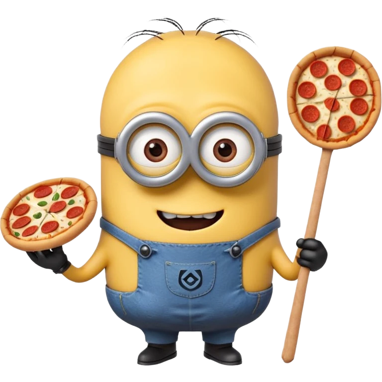 un minions  del cartone animato con la pelle di colore viola e che abbiamo il pizzetto come barba emoji