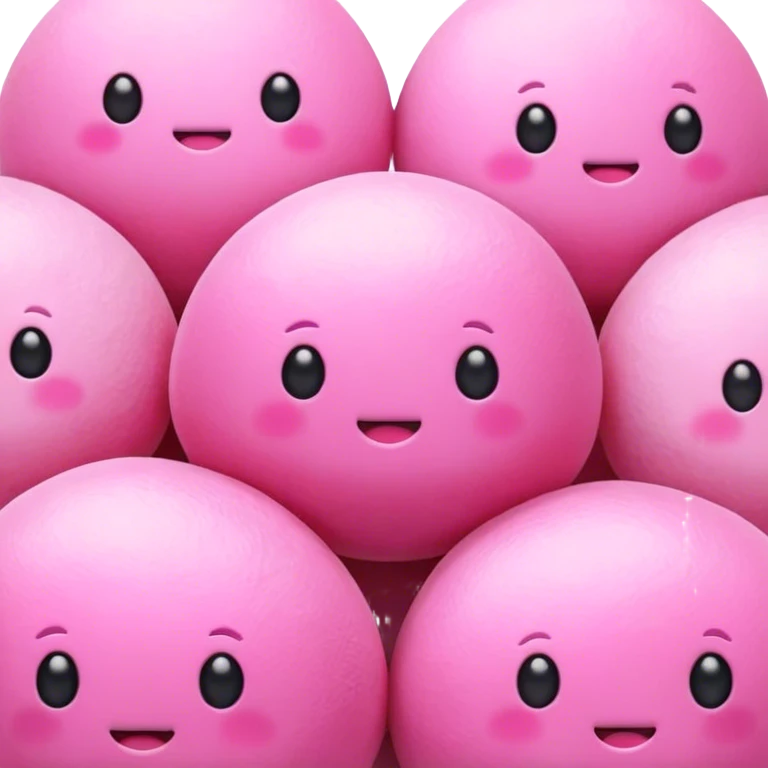 pink mochi emoji