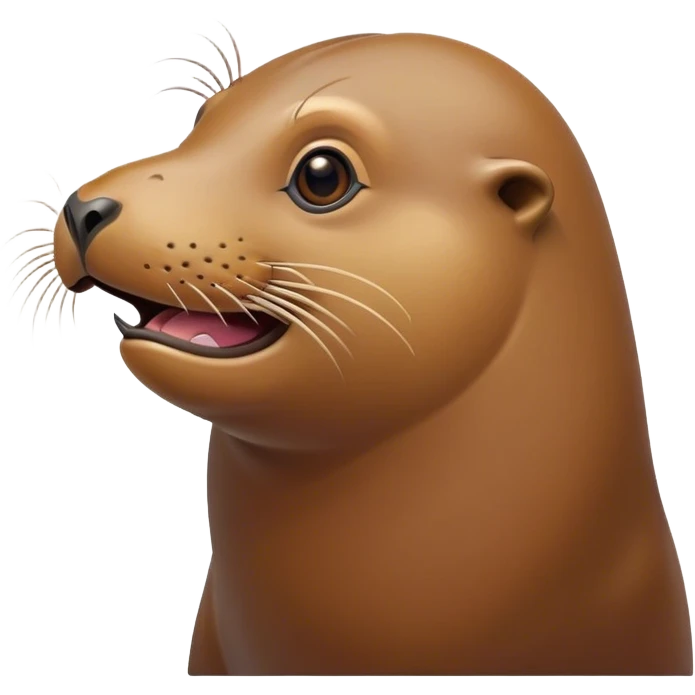 very excited sea lion  emoji