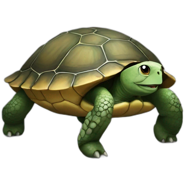 Macron sur une tortue emoji