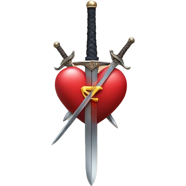 Heart and sword  emoji