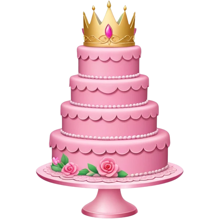 Sleeping beauty’s birthday cake emoji