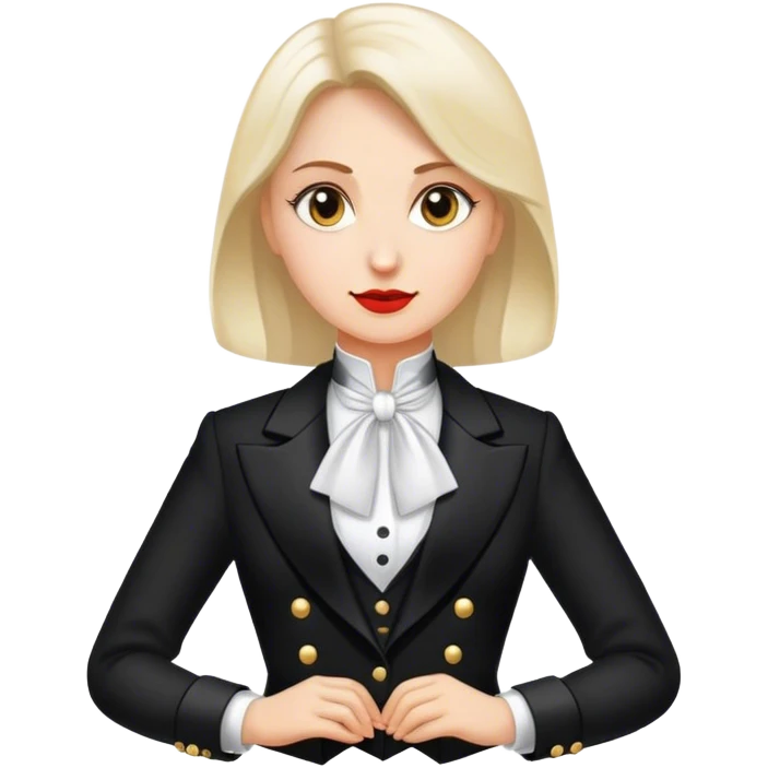 woman polish tailcoat politician emoji