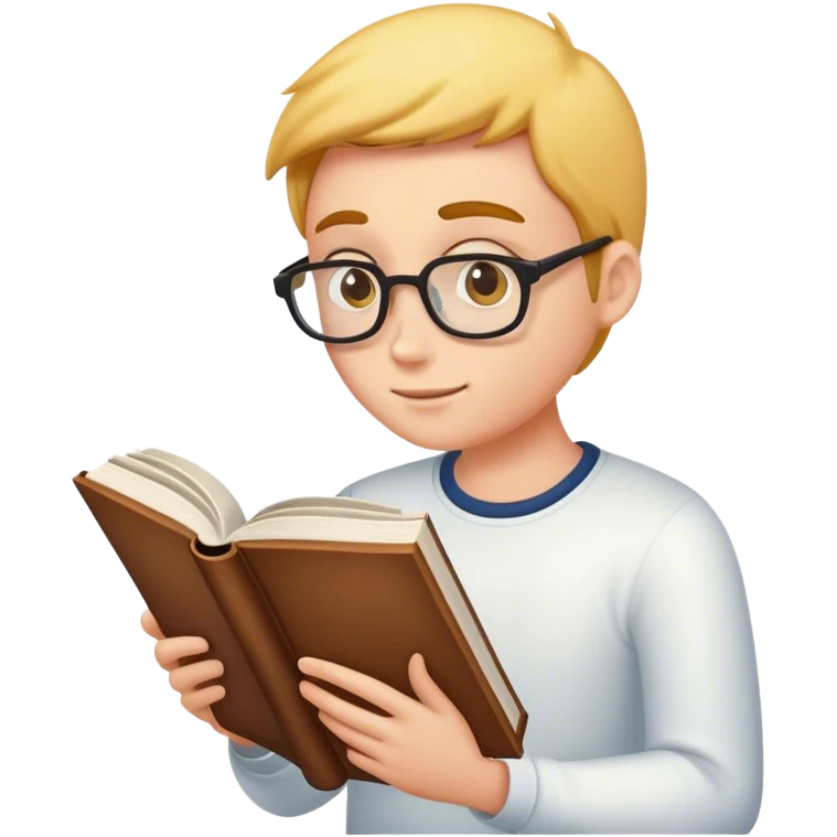 Reading huge book emoji