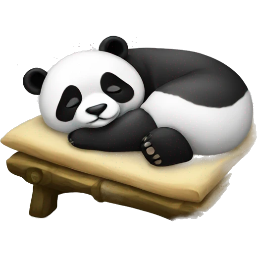 panda sleeping emoji