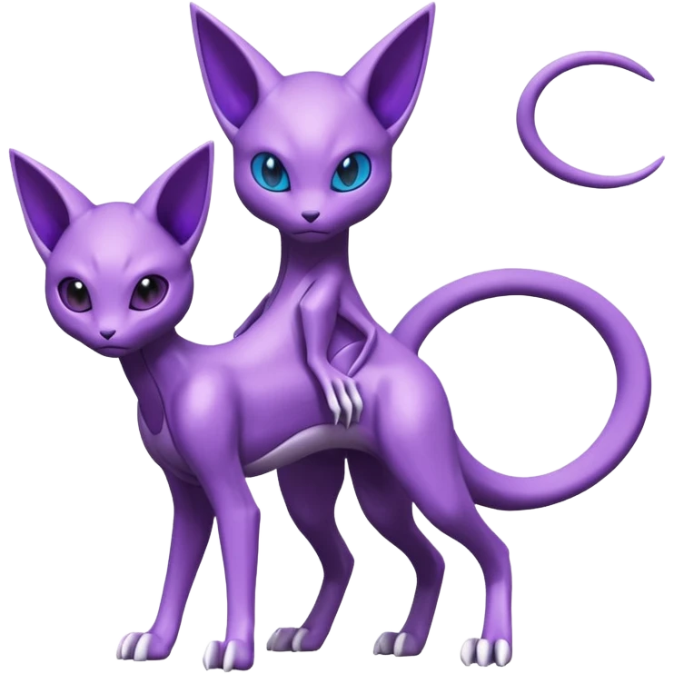 Miraidon-Genesect-Espeon-Mewtwo-Fakémon-hybrid-creature (full body)  emoji