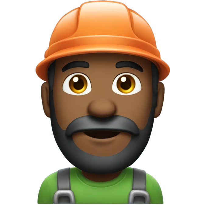 Plumber black beard emoji