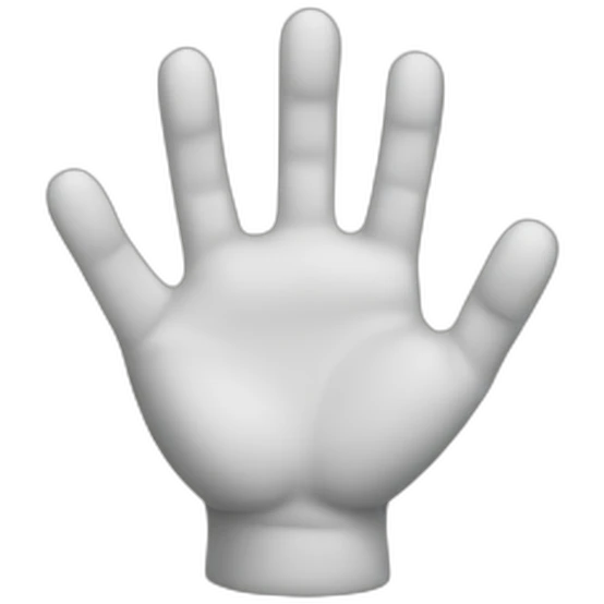 six fingers hand emoji