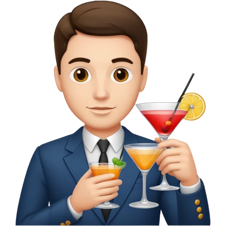 man with drink emoji