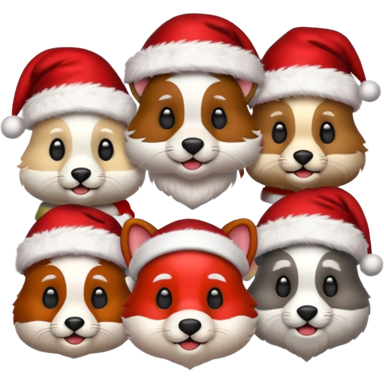 Christmas animals emoji