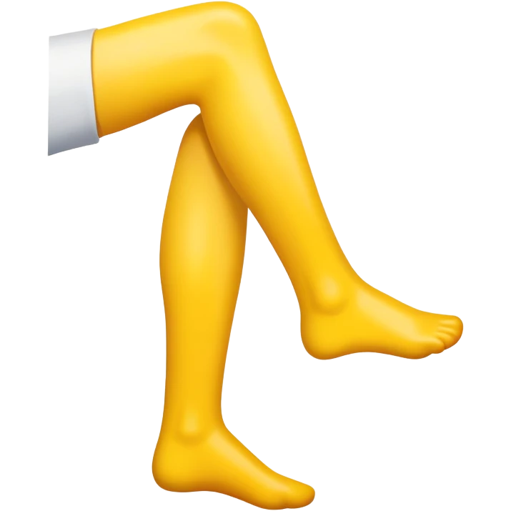 Right leg yellow  emoji