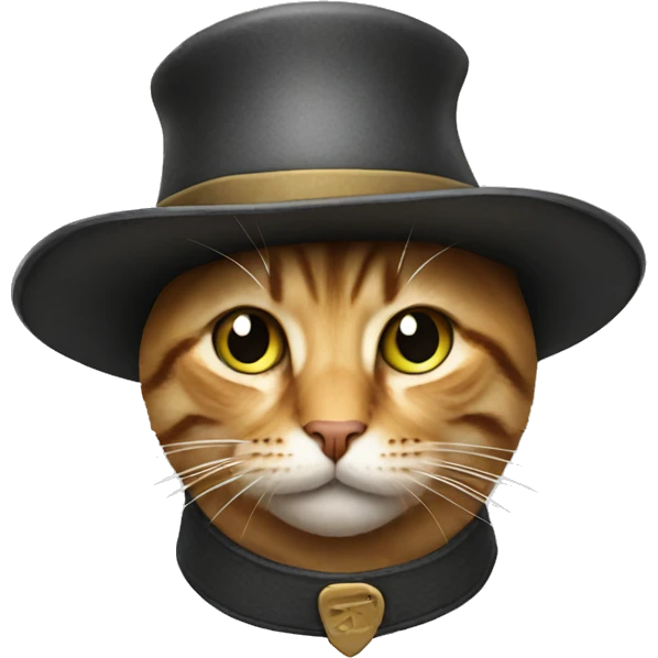 Cat with hat emoji